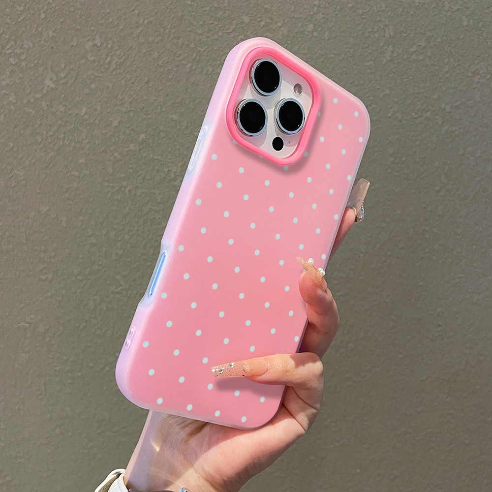 X Phone Accessories - Adorable Light Blue Polka Dot Phone