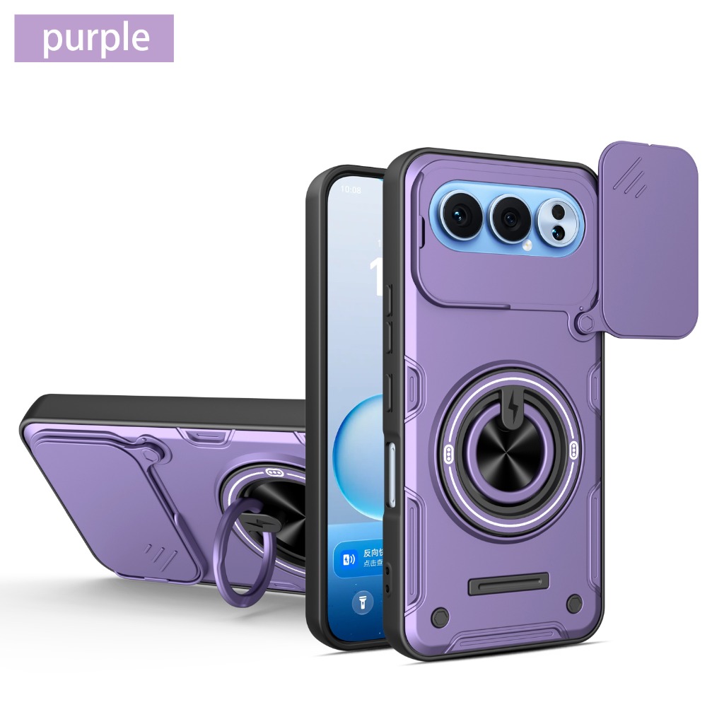 Phone Kickstand Ring - Slide Camera Lens Protector 360° Ring