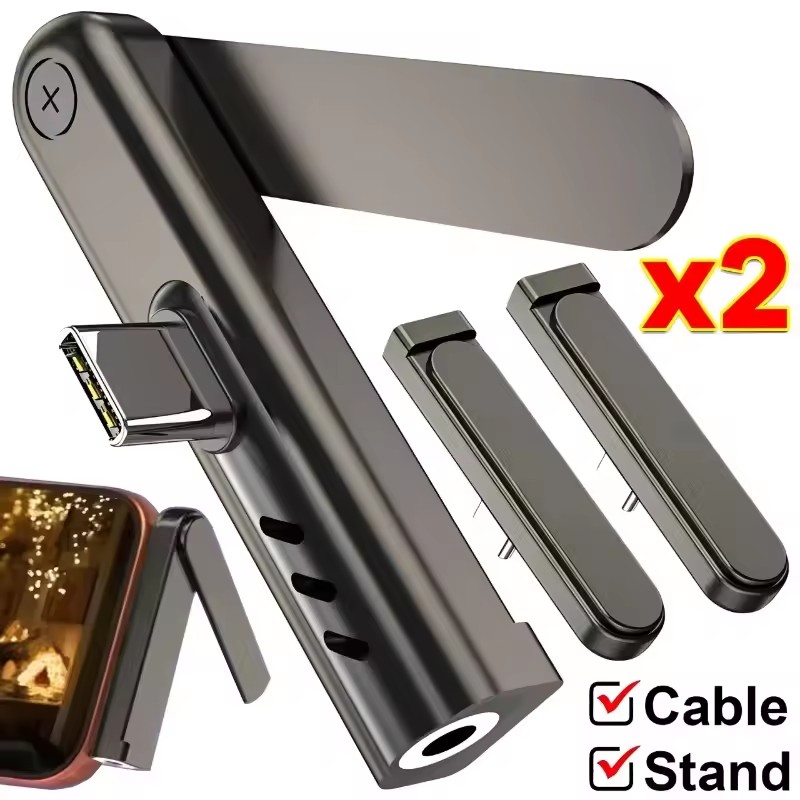 Phone Accessories Charger - 2/1PCS Portable USB C To 3.5mm