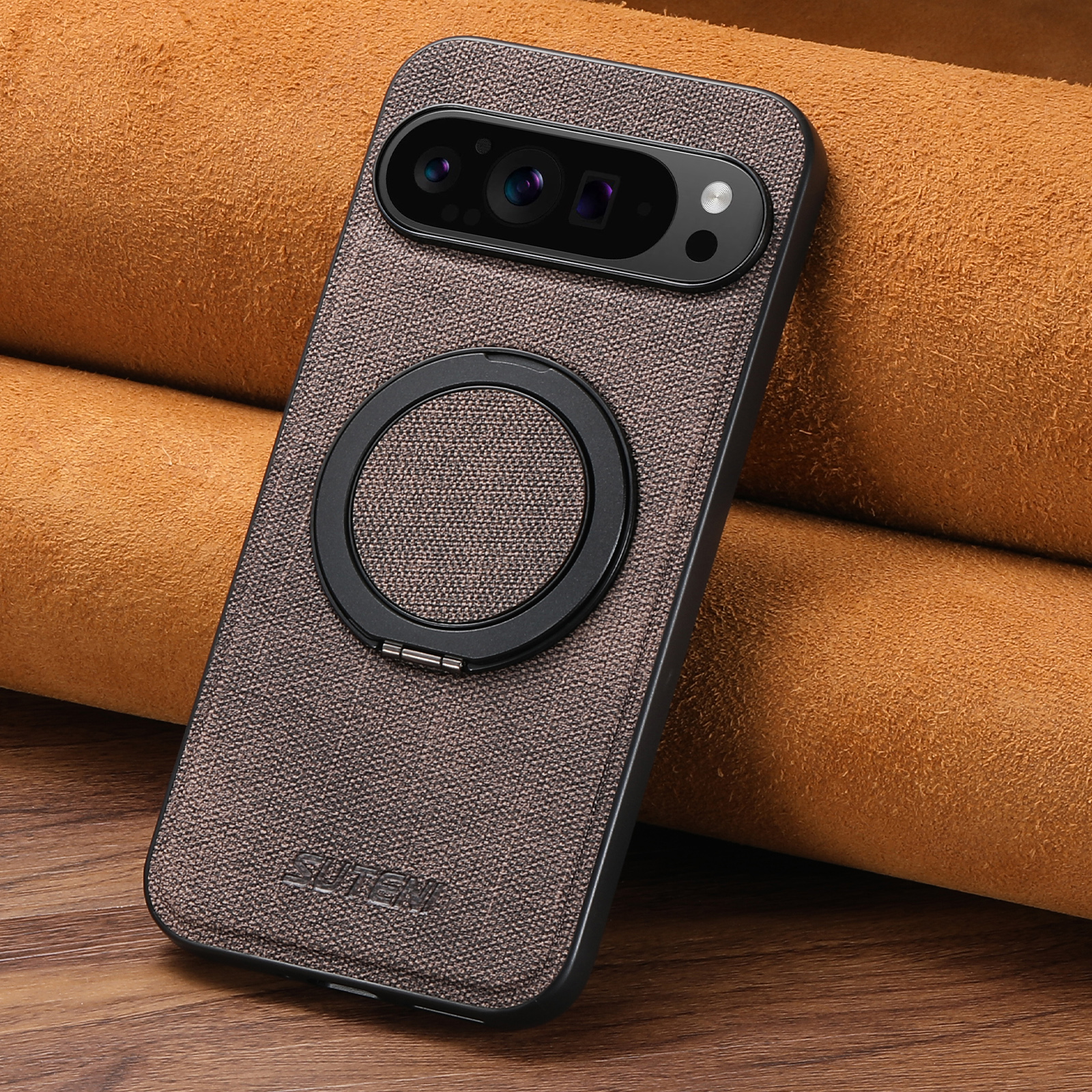 Phone Accessories Useful - Faux Leather Magnet Wireless Charging Phone