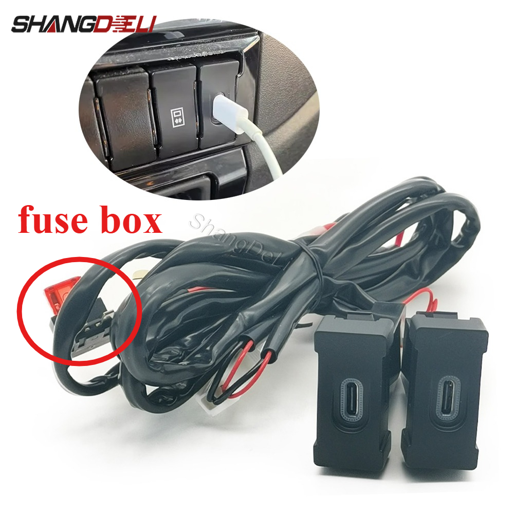 Phone Accessories Charger - 1PC Car Dual Type C PD