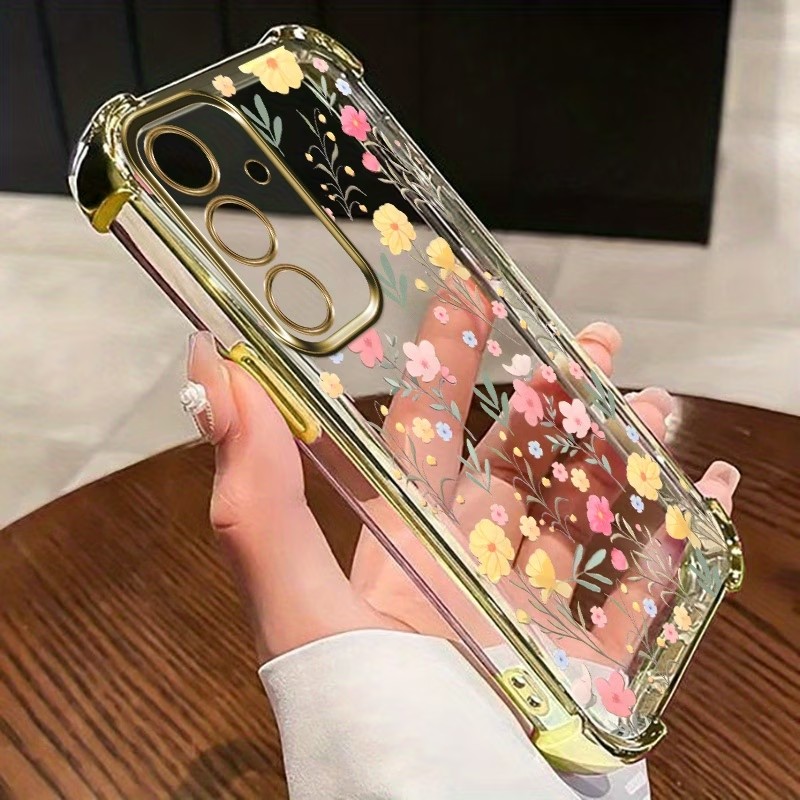 Phone Case Clear - Plating Bumper Anti Fall Phone Case