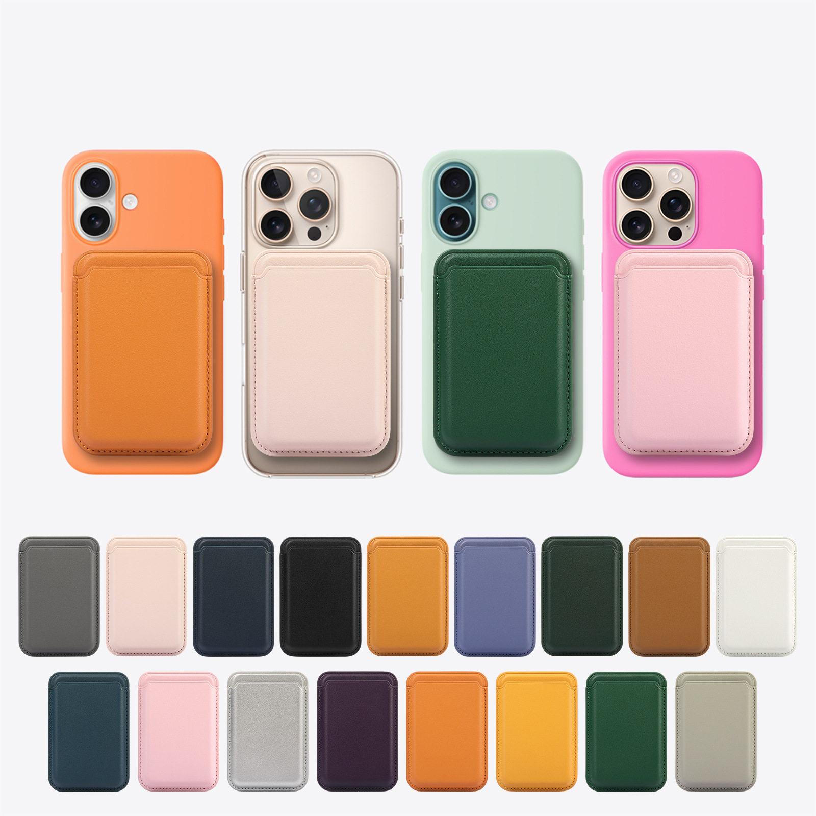 Phone Accessories Crochet - Strong Magnetic For Magsafe Leather Wallet