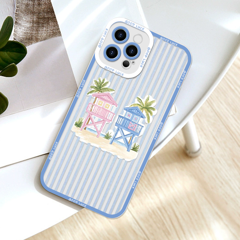 Summer Palm Coconut Tree Strip – обзор и цена Phone Case Clear