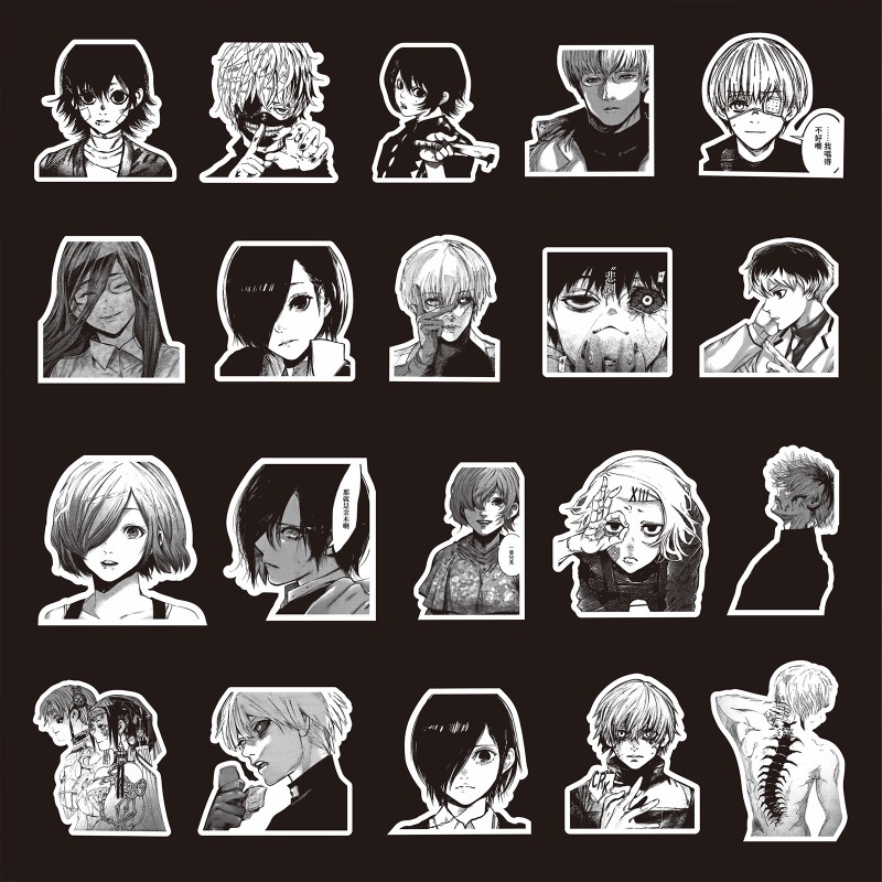 70pcs Black White Hot Anime To – обзор и цена Phone Accessories Tokyo
