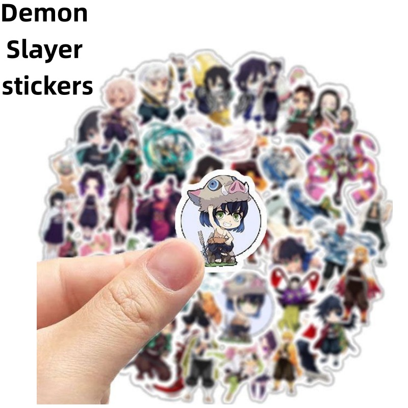 Demon Slayer stickers, cartoon – обзор и цена Phone Accessories Demon Slayer