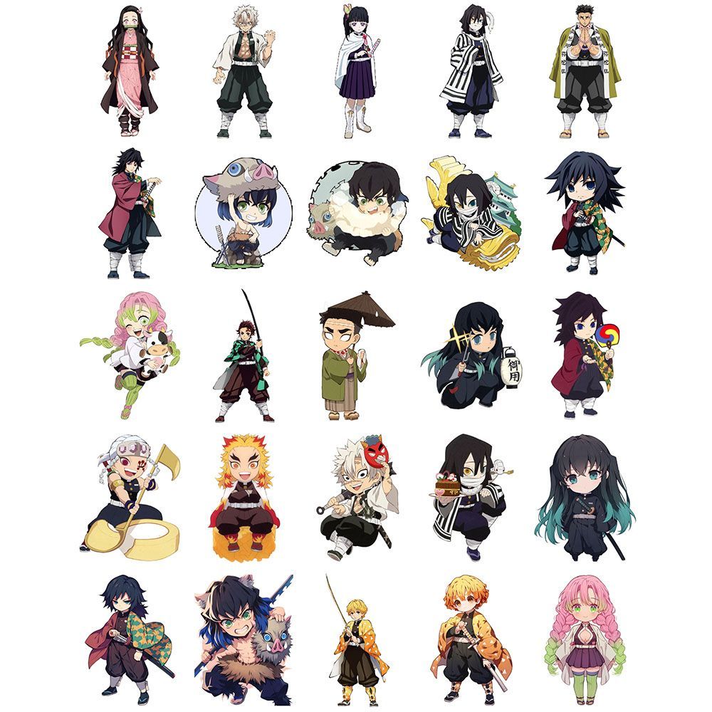Demon Slayer stickers, cartoon – обзор и цена Phone Accessories Demon Slayer