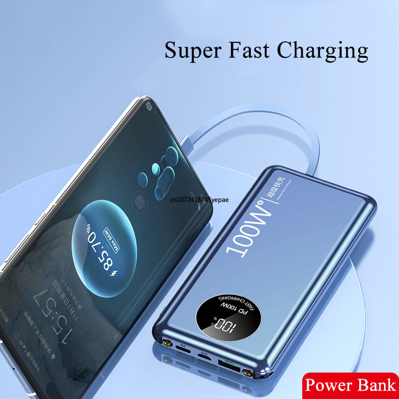 100W Super Fast Charging Power – обзор и цена Portable Charger 20000Mah