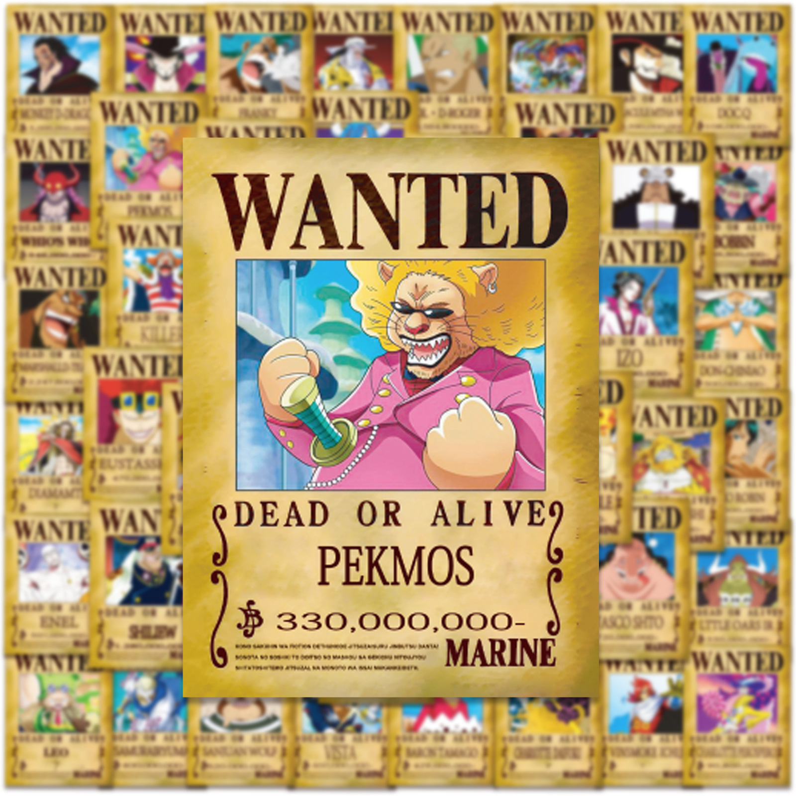 50pcs Anime ONE PIECE Wanted P – обзор и цена Phone Accessories Poster