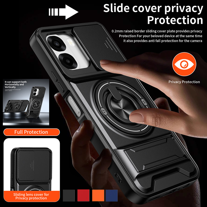 Armor Phone Case For Oppo A6x  – обзор и цена Phone Kickstand Ring