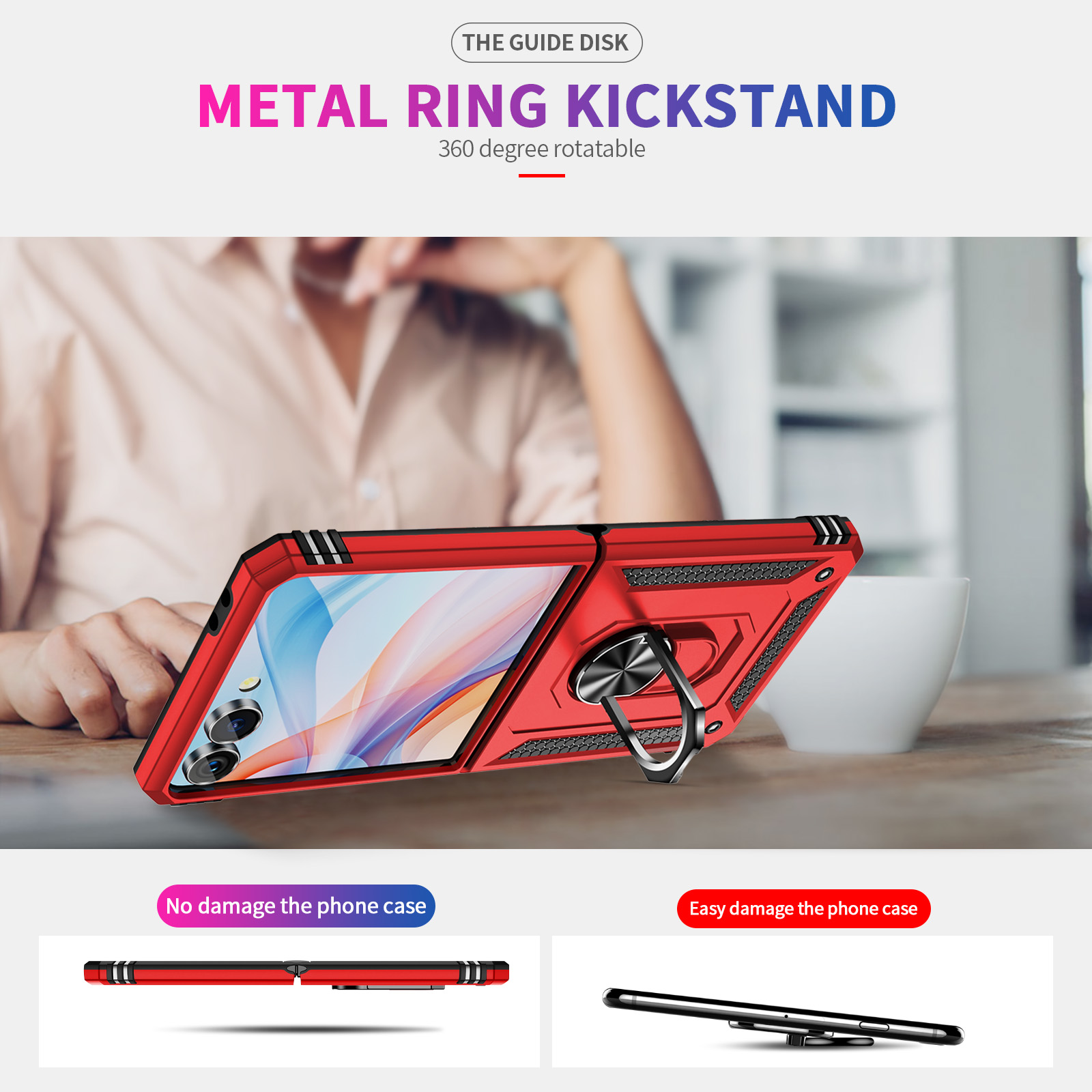 Military-grade Shockproof Phon – обзор и цена Phone Kickstand Ring