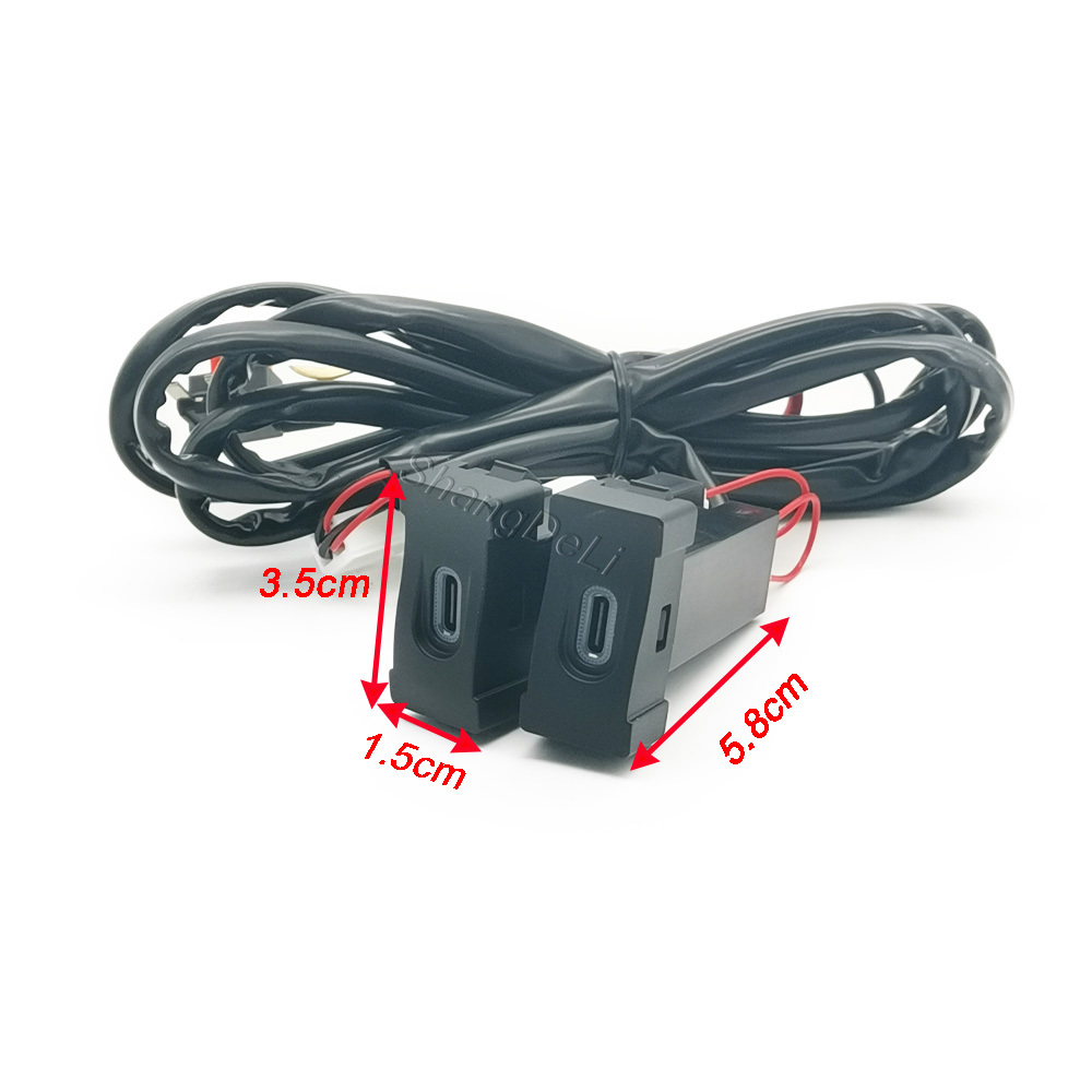 1PC Car Dual Type C PD Chargin – обзор и цена Phone Accessories Charger