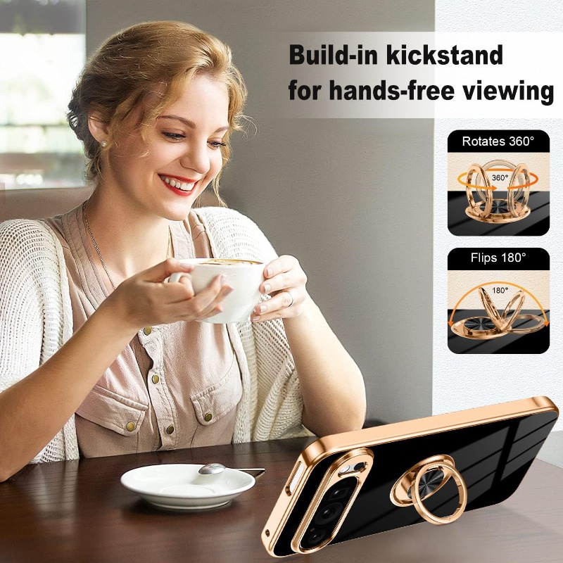 Fashion Slim Soft TPU Gold Pla – обзор и цена Phone Kickstand Ring