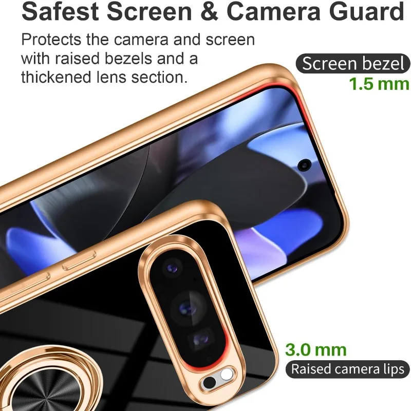 Fashion Slim Soft TPU Gold Pla – обзор и цена Phone Kickstand Ring