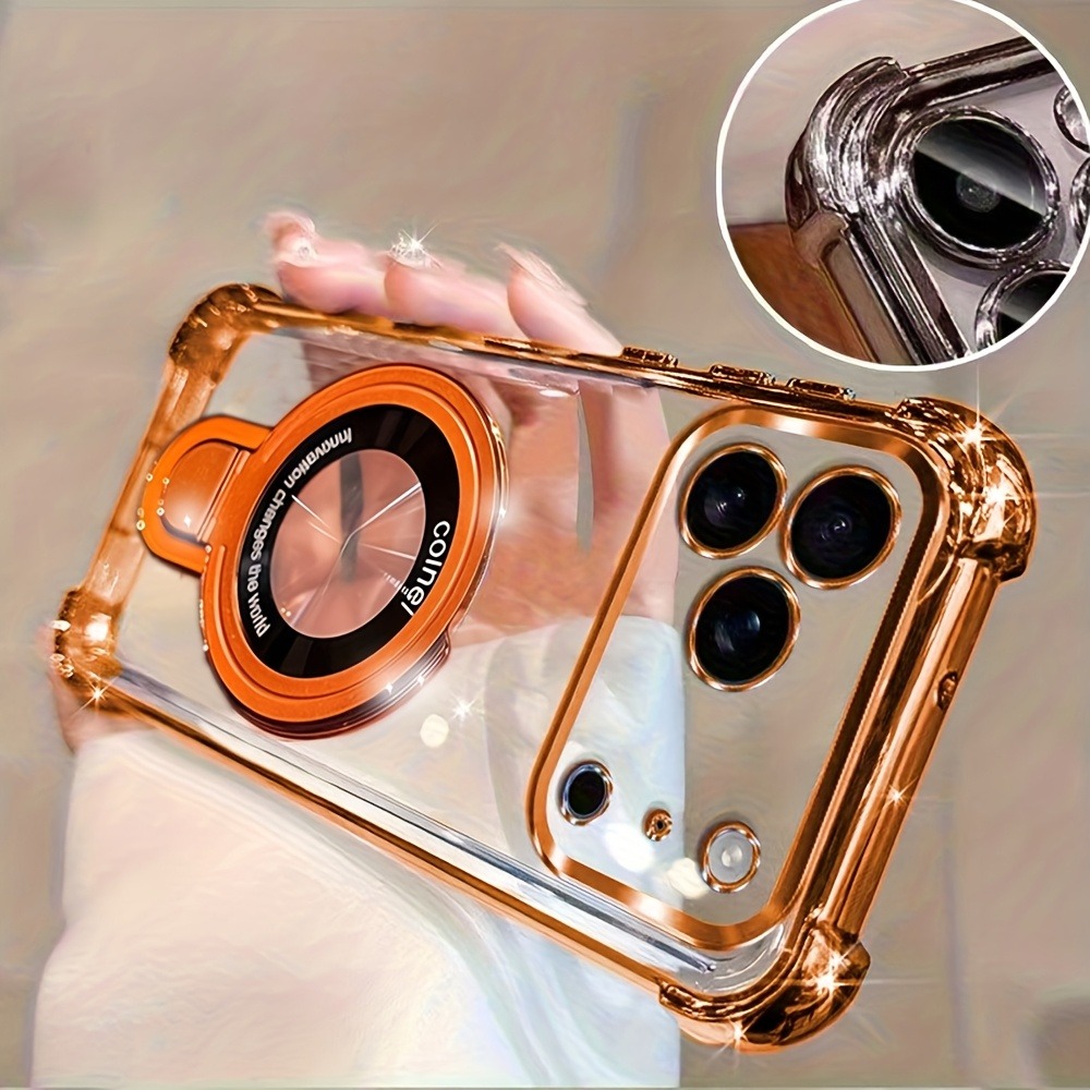 Luxury Plating Phone Case for  – обзор и цена Phone Kickstand Ring
