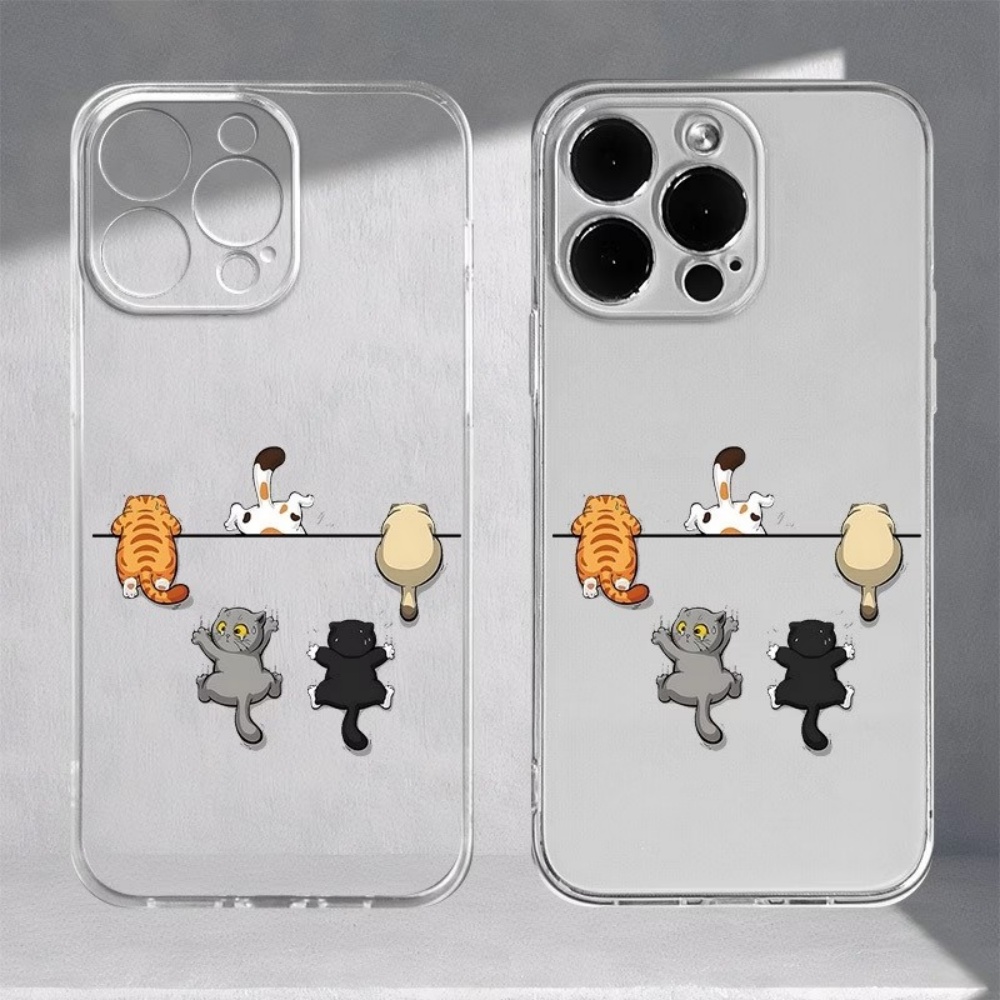 Five Cute Cat Pattern Phone Ca – обзор и цена Phone Case Clear