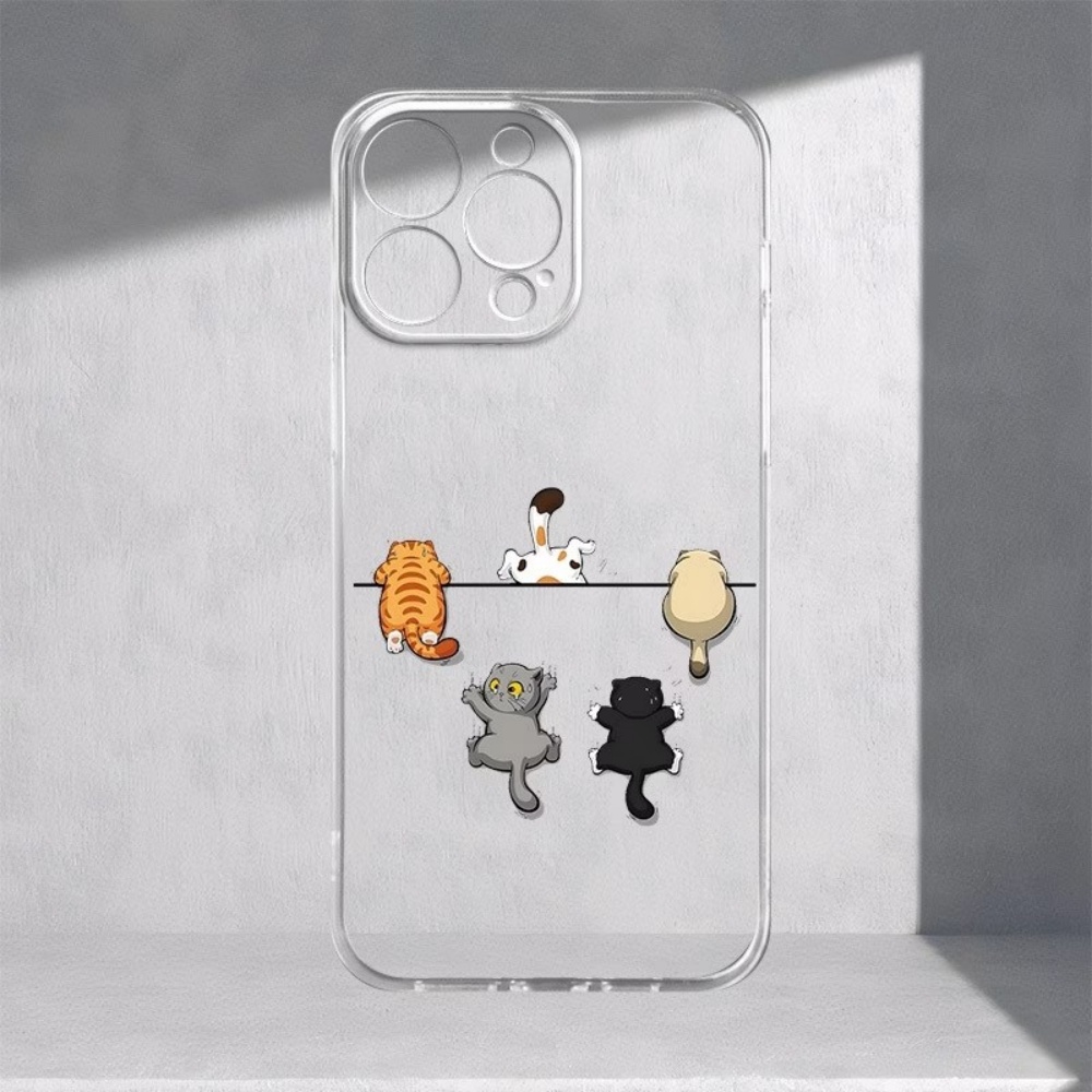 Five Cute Cat Pattern Phone Ca – обзор и цена Phone Case Clear