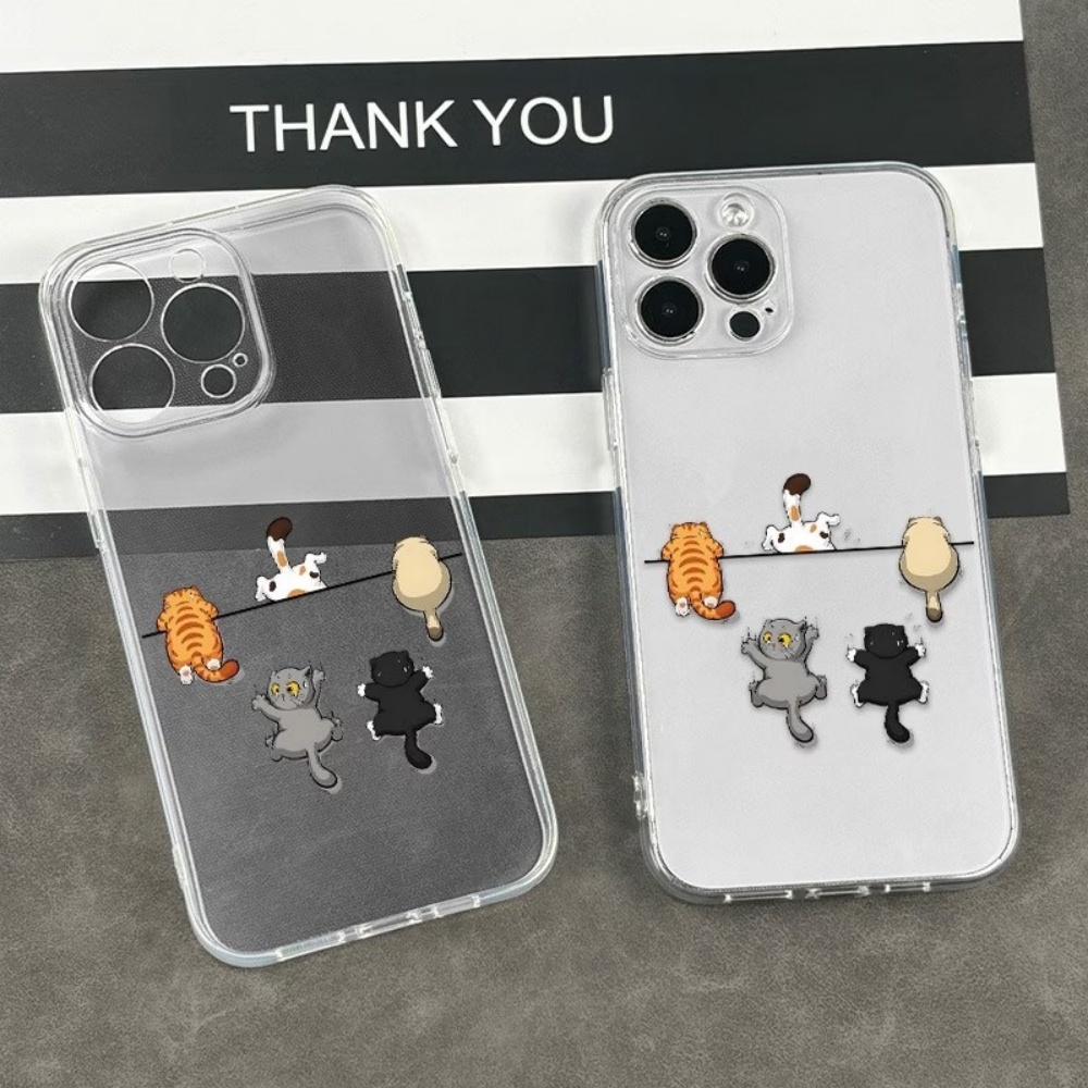 Five Cute Cat Pattern Phone Ca – обзор и цена Phone Case Clear