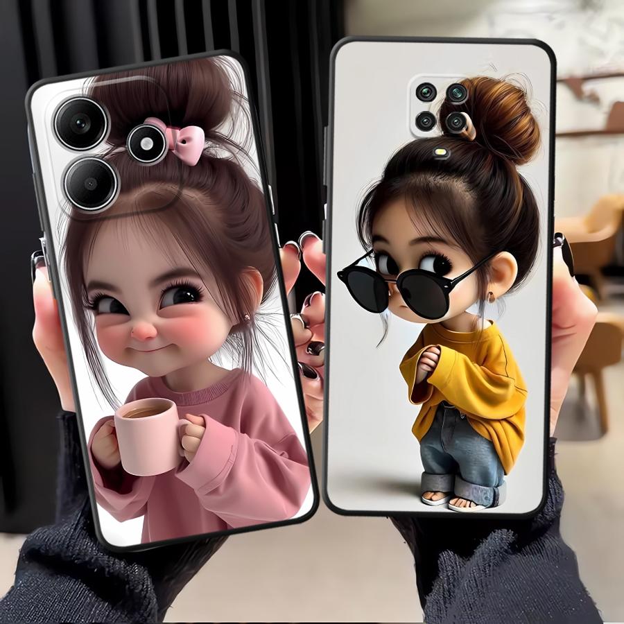 Cartoon Girl Pattern Funda Pho – обзор и цена X Phone Accessories