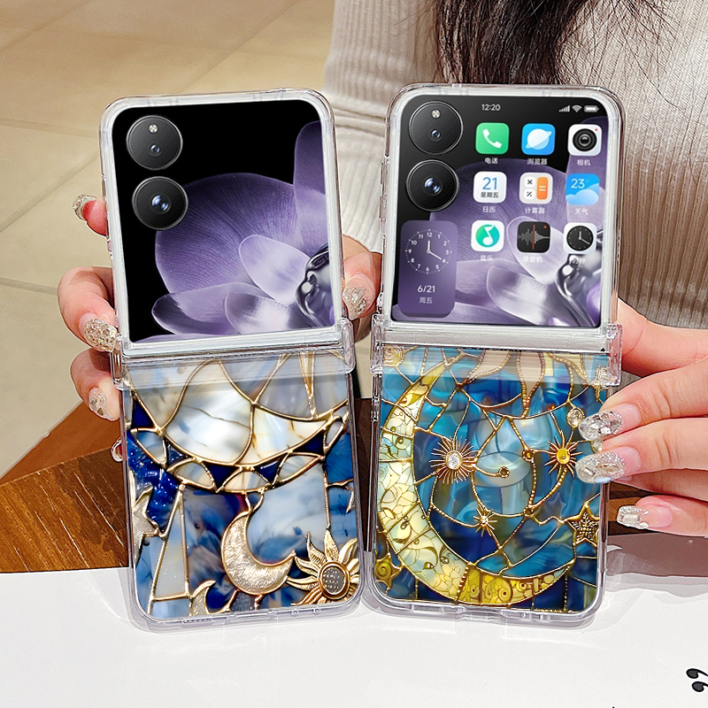 Retro Moon Star Pattern Phone  – обзор и цена Phone Case Clear