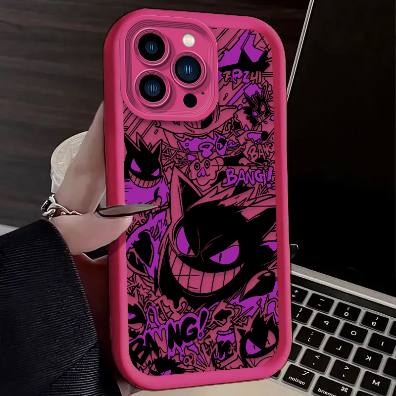 P-Pokemon Gengar Graffiti Phon – обзор и цена Phone Accessories To Sell