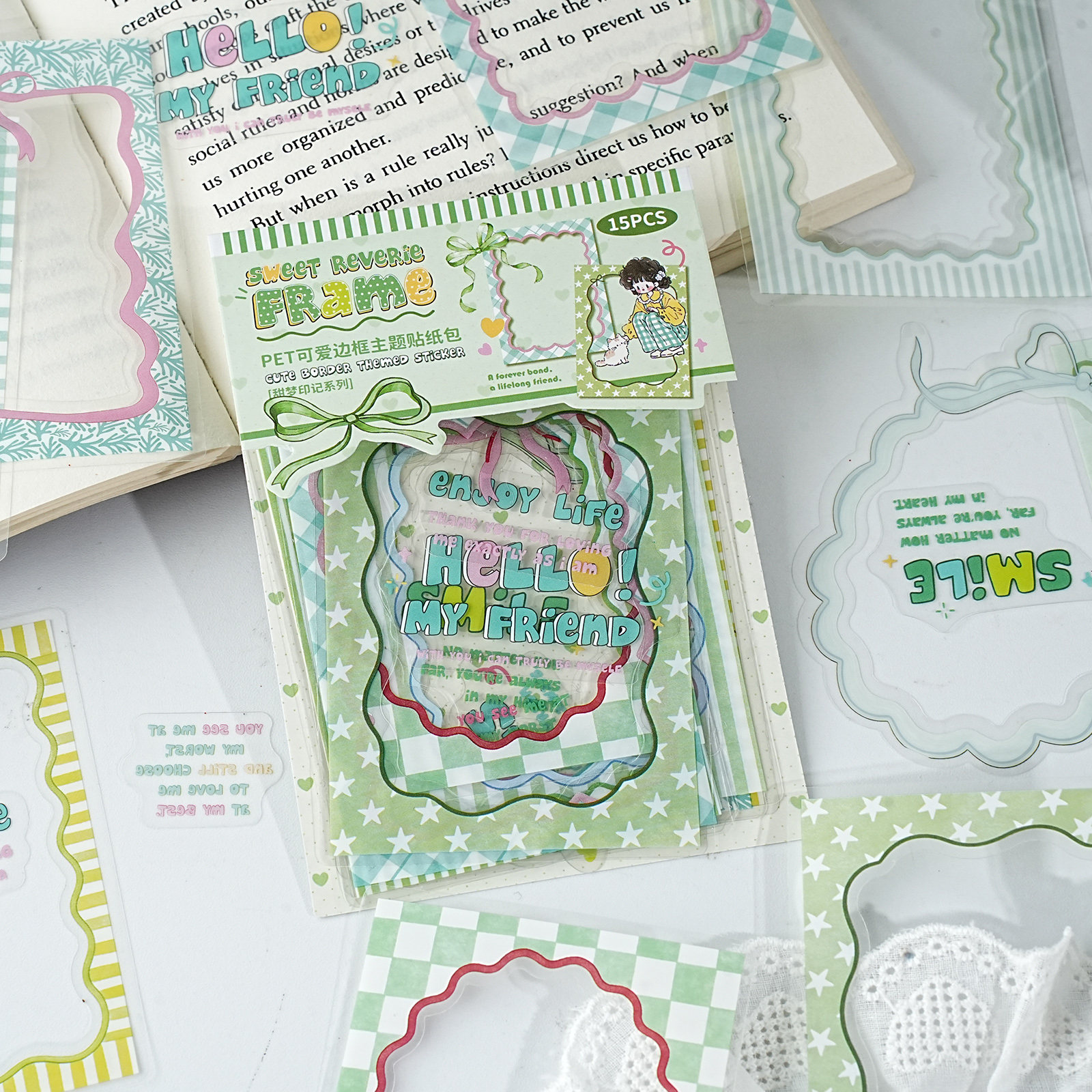 Etori Life Fresh Green Border  – обзор и цена Phone Accessories Poster