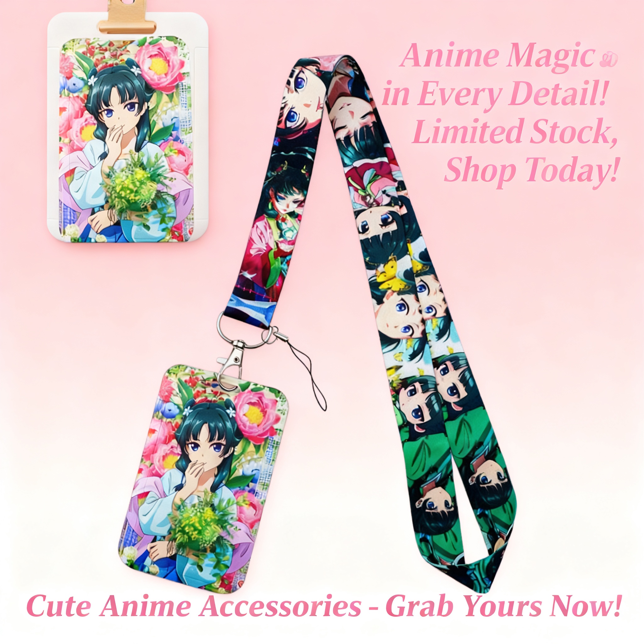 Cute Anime Girl Lanyard Neck S – обзор и цена Phone Accessories Crochet
