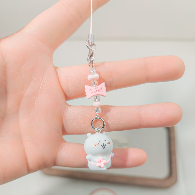 Cute Beaded Phone Strap Pink G – обзор и цена Phone Accessories Crochet