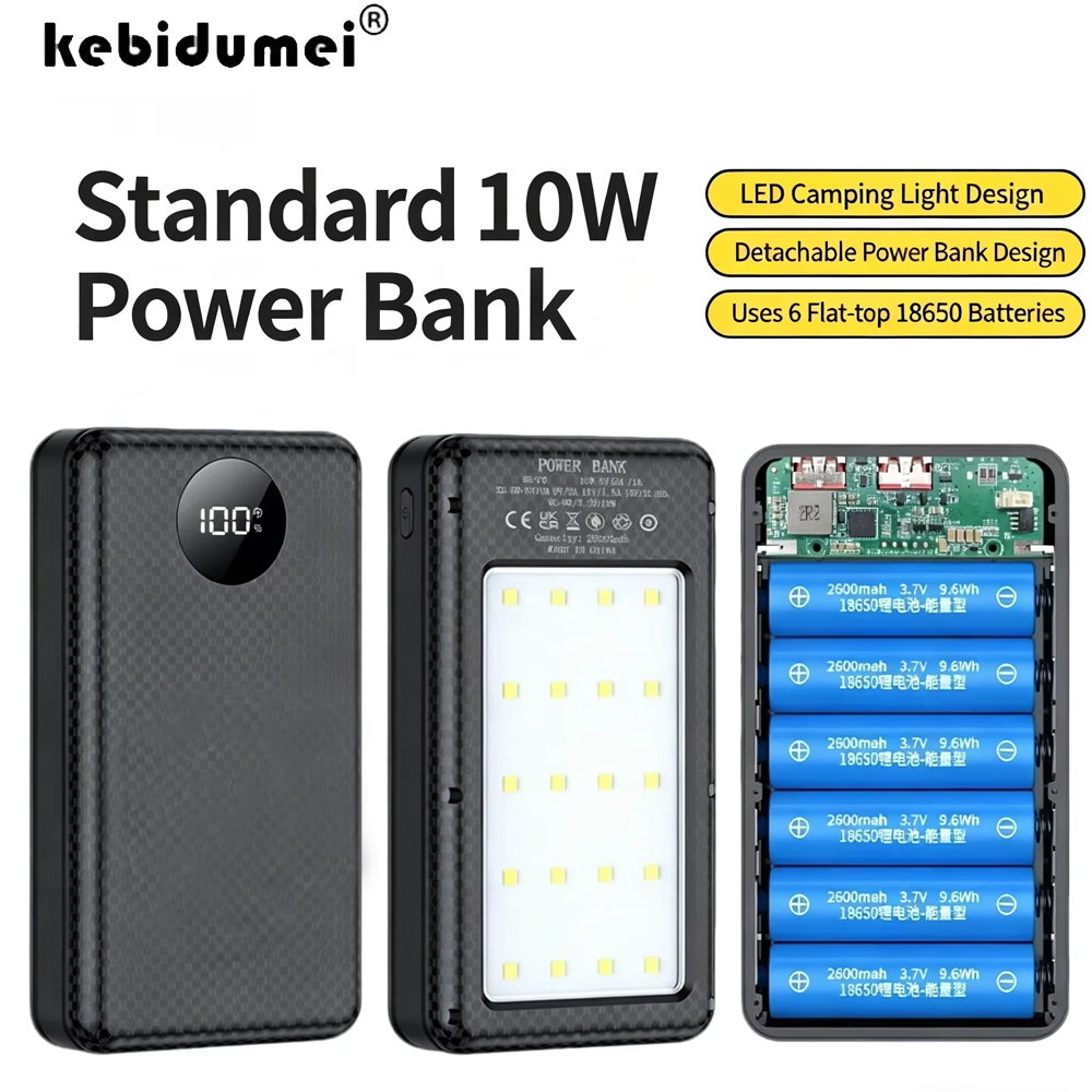 KEBIDUMEI 6*18650 20000mAh Pow – обзор и цена Portable Charger 20000Mah