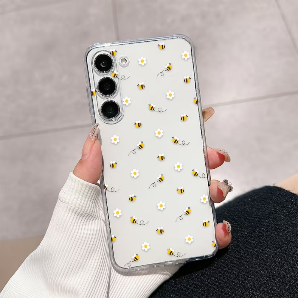 Bee White Flower Phone Case Fo – обзор и цена Phone Case Clear