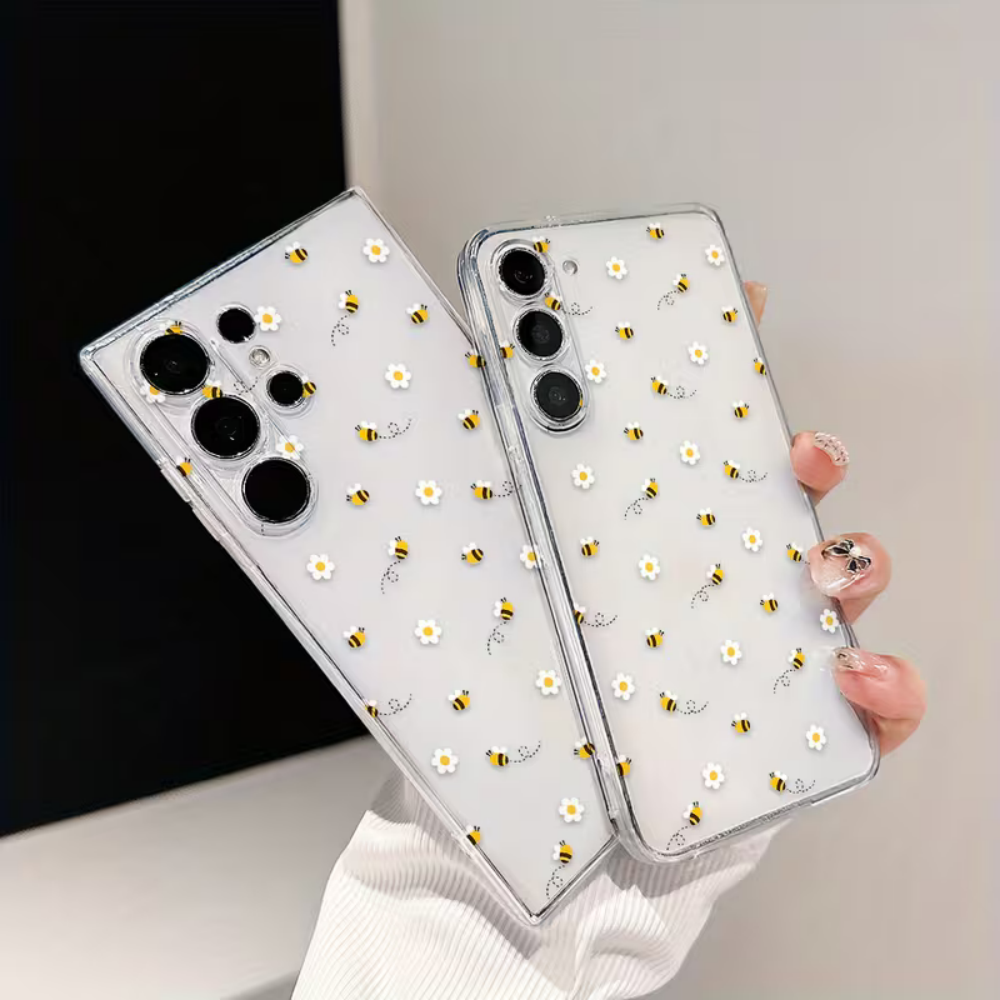 Bee White Flower Phone Case Fo – обзор и цена Phone Case Clear