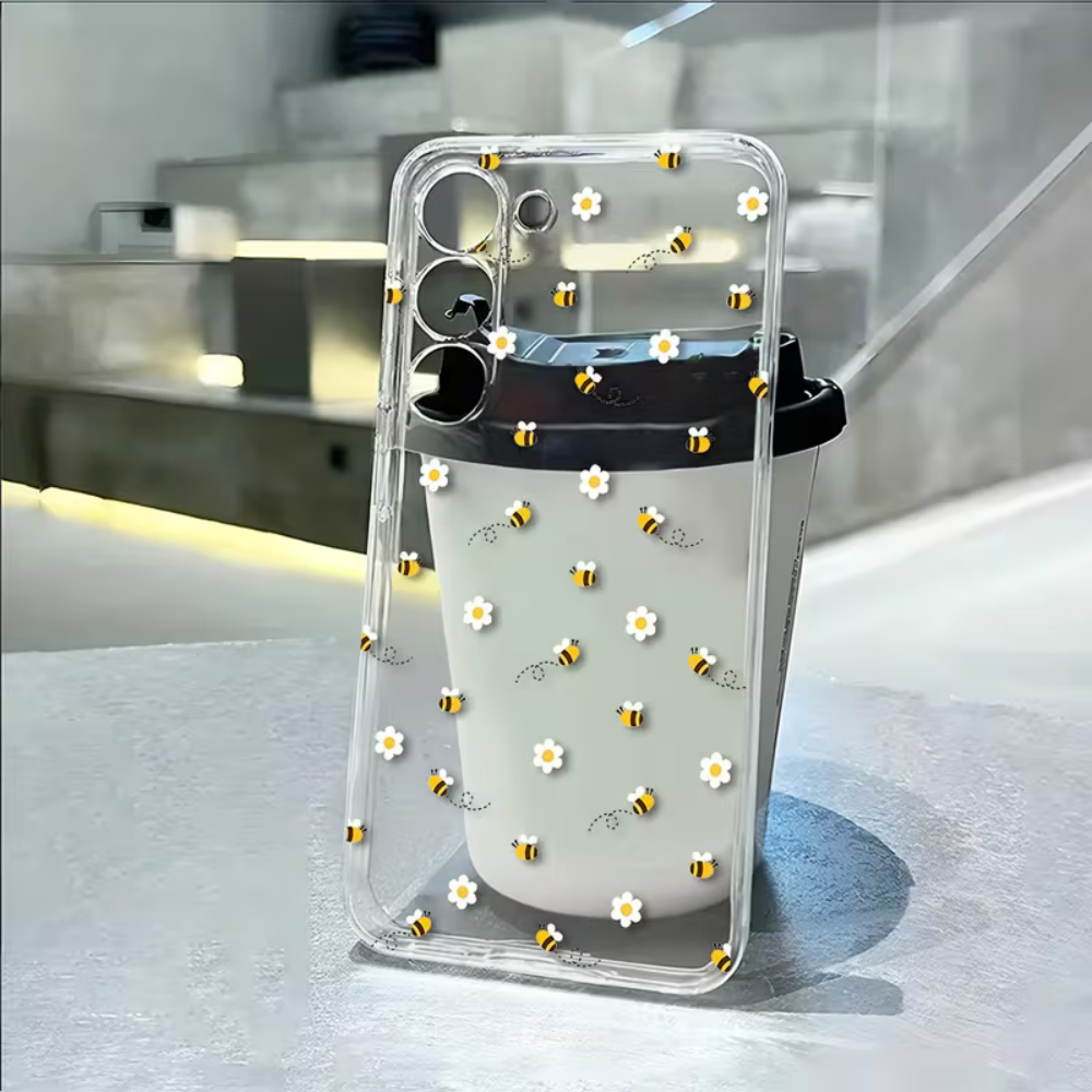 Bee White Flower Phone Case Fo – обзор и цена Phone Case Clear