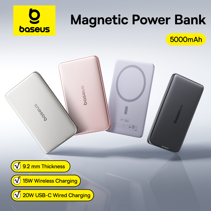 Baseus 5000mAh Magnetic Power  – обзор и цена Portable Charger 20000Mah