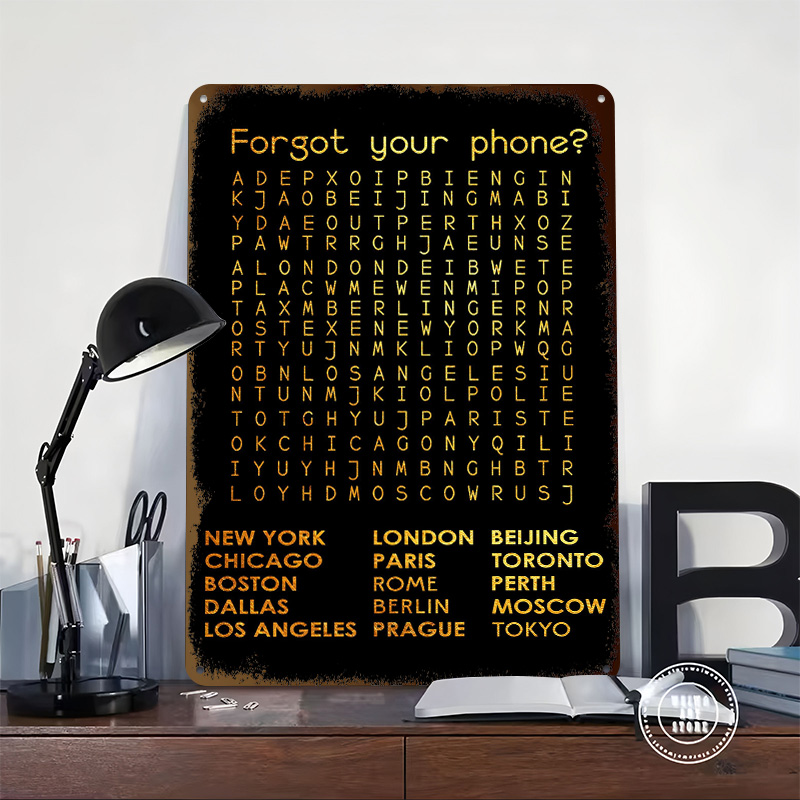 Forgot Your Phone Tinplate Pos – обзор и цена Phone Accessories Poster