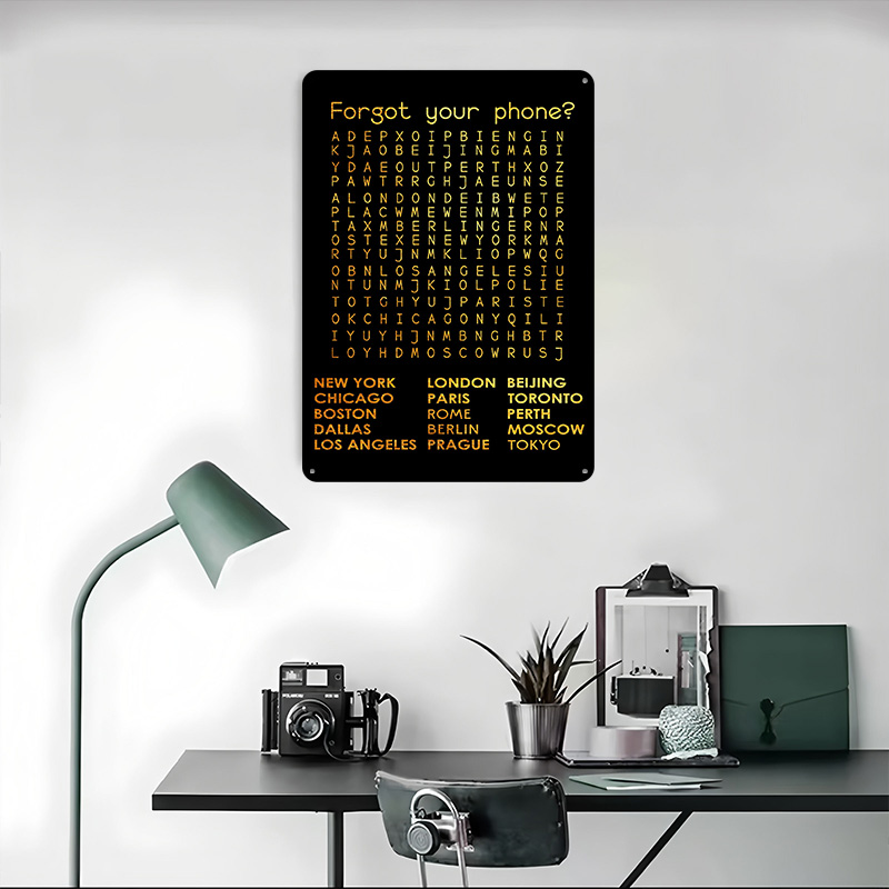 Forgot Your Phone Tinplate Pos – обзор и цена Phone Accessories Poster