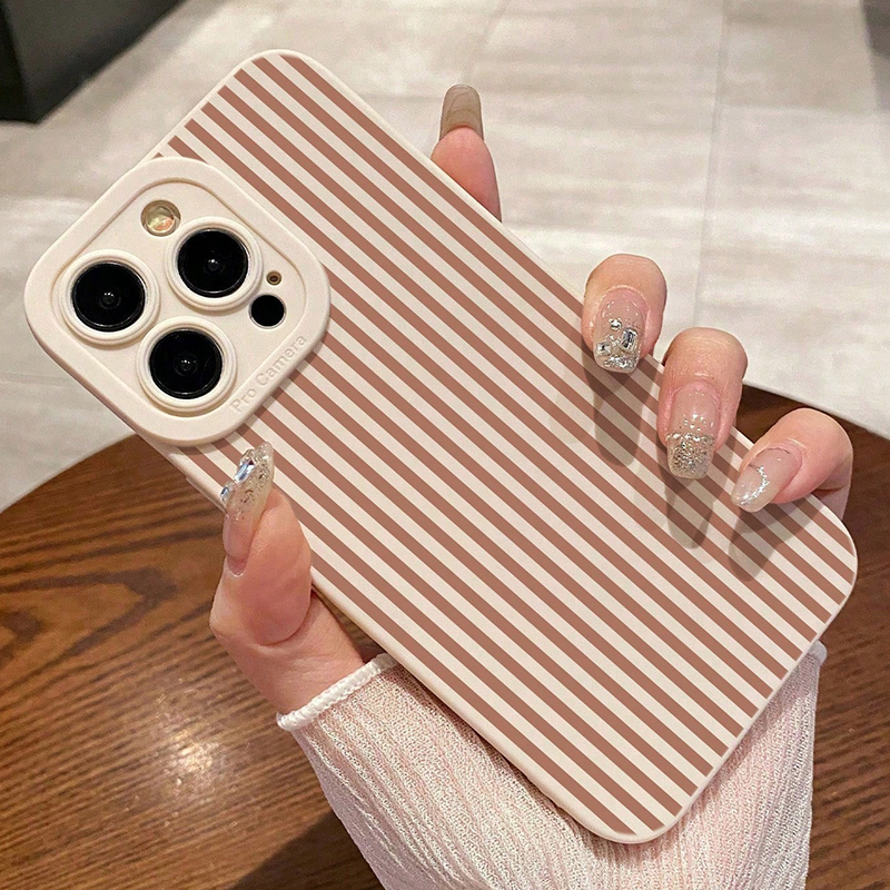 Pink Striped Painted Anti-Drop – обзор и цена Phone Accessories To Sell