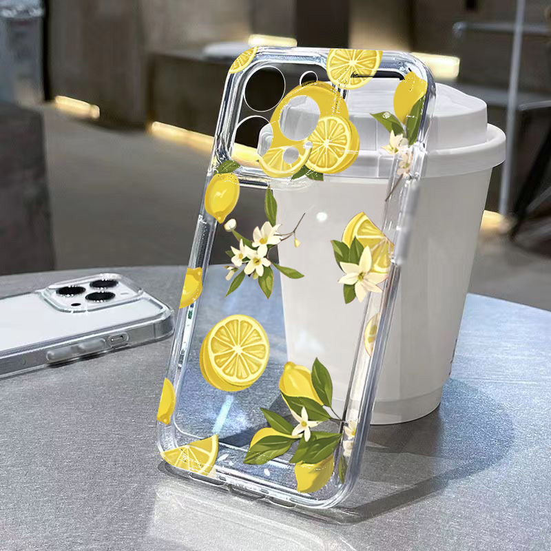 Summer Fruit Lemon Flower Clea – обзор и цена Phone Case Clear