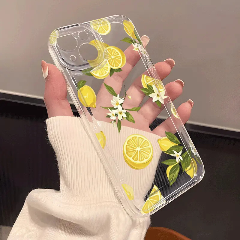Summer Fruit Lemon Flower Clea – обзор и цена Phone Case Clear