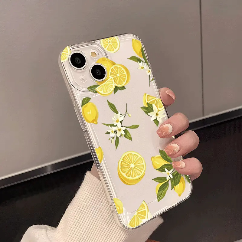 Summer Fruit Lemon Flower Clea – обзор и цена Phone Case Clear